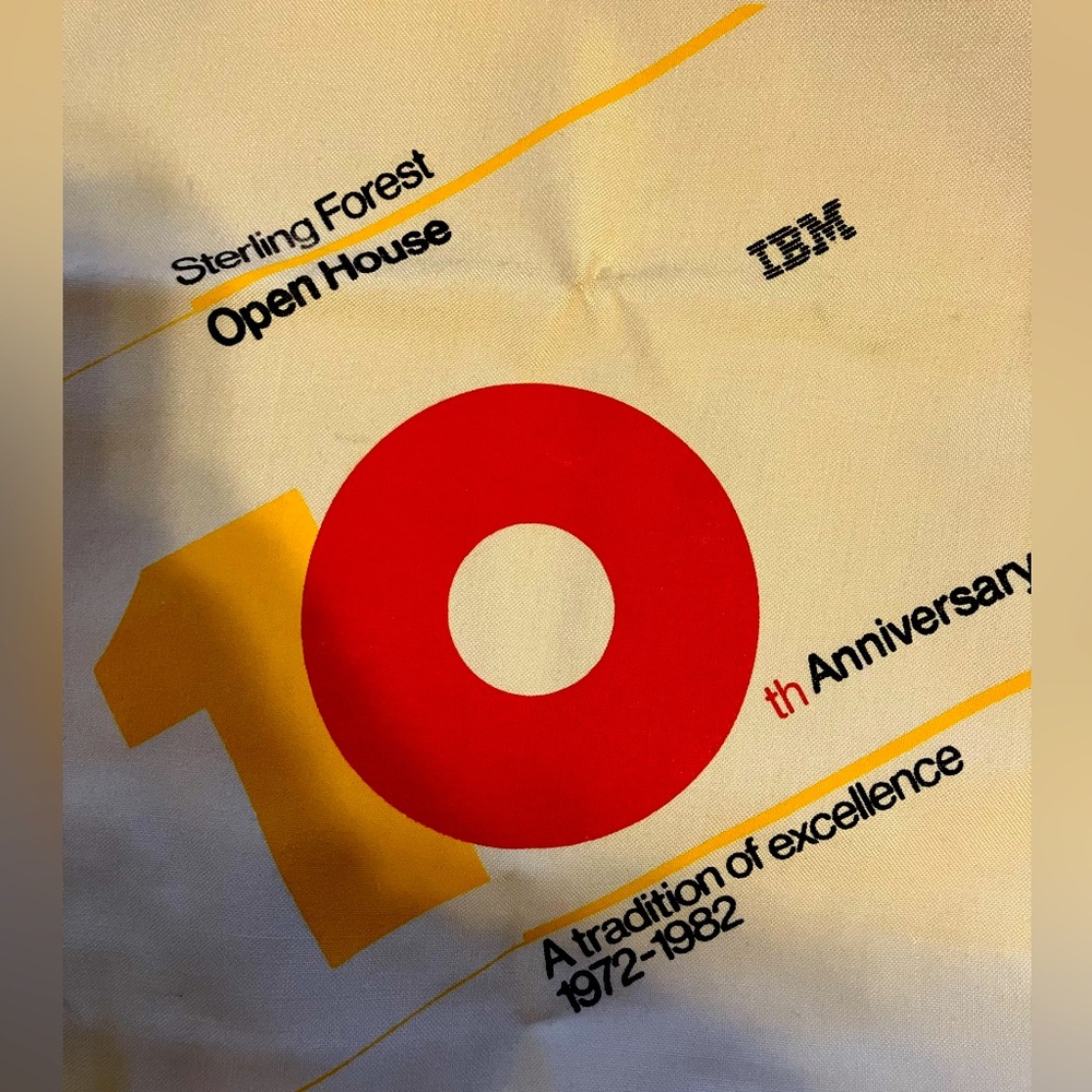 1983 vintage IBM bag (tote) with plastic divider inside. Like new! B